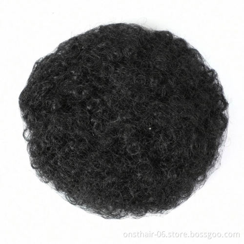 MYZYR Synthetic kinky curly high puff hairpiece hair afro updo scrunchie hair accessory chignon bun with clips in for girl and